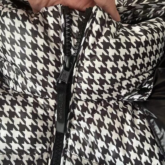 Moncler X Frgmt Socotrine Houndstooth Short Down Jacket - Picture 5 of 16
